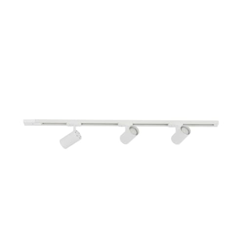 Lindby Stromschienenleuchte Linaro (Modern) in Weiß aus Metall (3 flammig, GU10) - 1-Phasen Stromschiene Stromschienenstrahler Wohnzimmerleuchte
