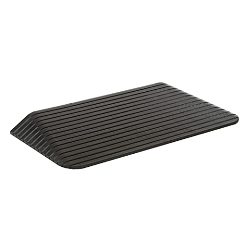 Bepco Rollstuhlrampe -Türkantenrampe - Schwellenrampe - Bordsteinkanten-Rampe aus Gummi - Auffahrrampe - Türschwellenrampe (10,3 x 90 x 61 cm)