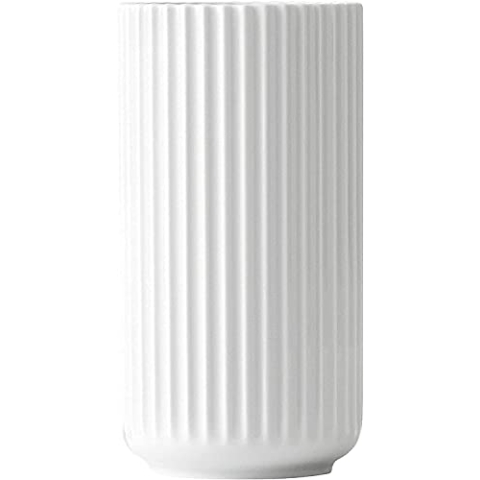 Lyngby Porcelæn Vase H15.5 cm Lyngby Designklassiker Zeitloses Design, Weiss