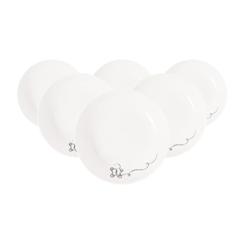 Villeroy & Boch Statement Lines Dessertschalen XMAS 6er Set, Weiß-Schwarz, Spülmaschinenfest, Mikrowellensicher, Schüssel, Bowl, Schale, Premium Porcelain