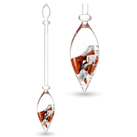 VitaJuwel FITNESS Edelsteinphiole mit Roter Jaspis, Magnesit & Bergkristall für Willenskraft und Stärke