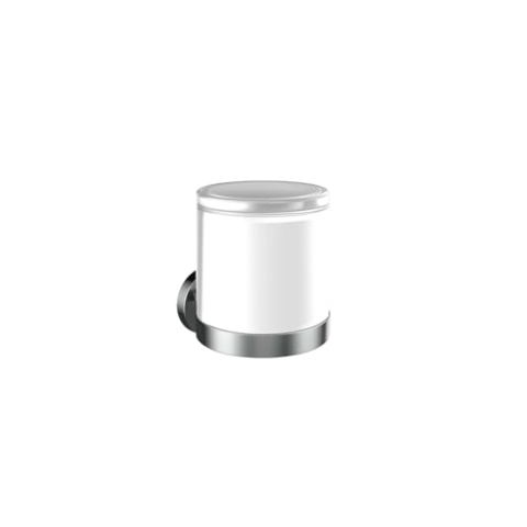 emco Round Sensor Seifenspender zum Kleben in Chrom | Automatischer Flüssigseifenspender mit Akku für Bad & Gäste WC zur Wandmontage