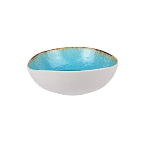 COSY TRENDY 6272041C Laguna Keramikschale Azur, 19 cm x 17,5 cm x 6 cm, 6 Stück