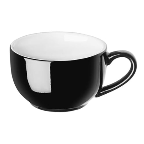Olympia Olympia Cafe Cappuccino-Tasse, Schwarz, 340 ml, 12 Stück