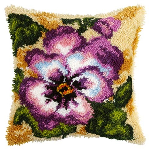 Orchidea ORC.4086 Verriegelungshakensatz: Kissen: Pansy, 40 x 40cm