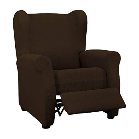 Martina Home Daytona Überzug für Relax-Sessel, superelastisch, anpassbar, Polyester Baumwolle, Schokoladenbraun