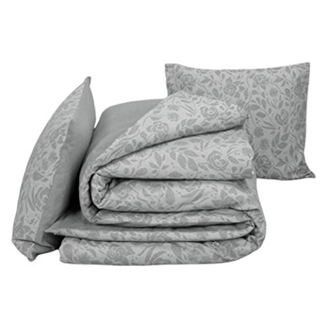 De Witte Lietaer Lea Bettbezug- und Kissenbezug-Set, Baumwolle, Grau, 260 x 240 cm
