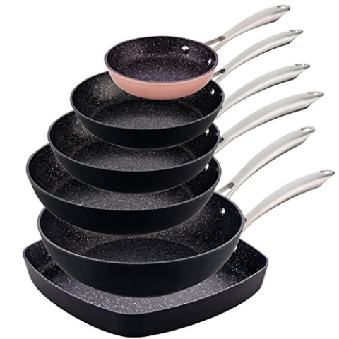 San Ignacio 4, 28 Vita Pfannen-Set: Ø16 Ø20 Ø24 Wok Ø28 und Grill 28 x 28 cm, mehrfarbig, PK848, Bunt