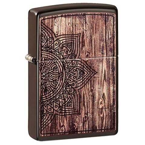 ZIPPO | Classic Lighter - Wood Mandala Design