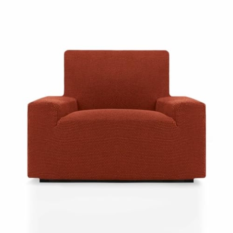 SOFASKINS® super elastischer überzug, Sofabezug 1 sitzer, atmungsaktiv, bequem und langlebig, Sofa überzug, Einfach anzubringen, Maße (70-110Cm), Farbe Kessel
