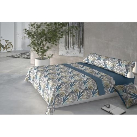 Pierre Cardin Bettwäsche-Set Coralina, Lili, Blau, für 135 cm breite Betten
