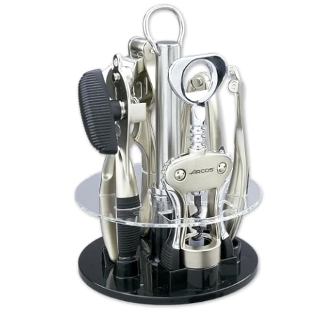 Arcos Zubehör - Geschenkbox Gadgets Küchengeräte Set 5 Stück - Zinklegierung - Verchromt Farbe Silber