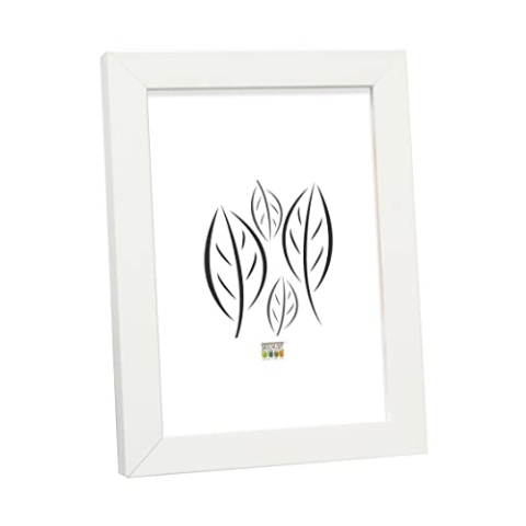 Deknudt Frames S43AK1 Bilderrahmen 20x40 Holzrahmen Weiß, 1.4cm breit Holz Fotokader