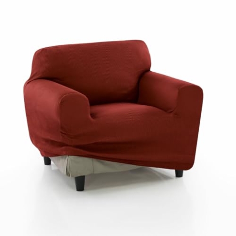 SOFAKOVER® Super elastischer Sofabezug mit Pocket für 1-Sitzer, atmungsaktiv, bequem und langlebig, einfach anzubringen, Maße 70-110 cm, Orange