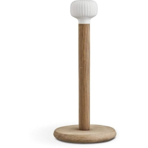Kähler Küchenrollenhalter H31 cm Hammershøi handlich dänisches Design, Weiss