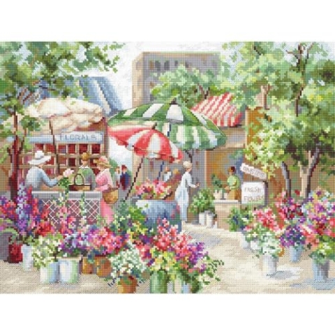 Letistitch Leti978 Kreuzstich Set, Mehrfarbig, 30x23cm