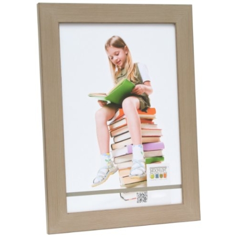Deknudt Frames S49BL3-40.0X50.0 Bilderrahmen, Holz, rustikaler Stil, Kalkfarbe, 56,2 x 46,2 x 1,4 cm, Beige