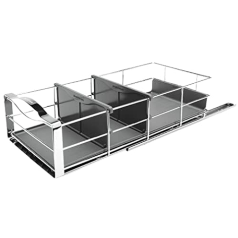 simplehuman, 22,8cm, herausziehbarer Schrank-Organisator , strapazierfähiger Stahlrahmen