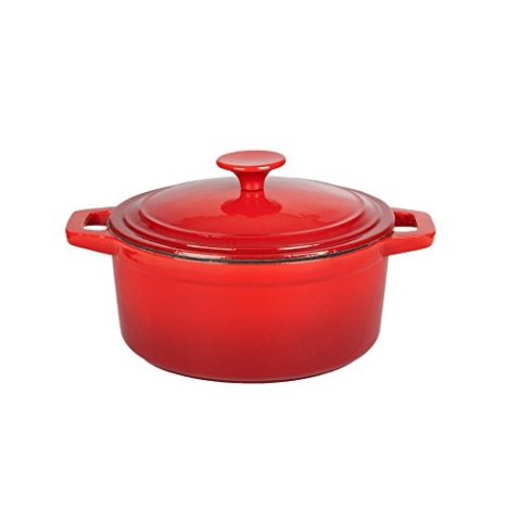 COSY TRENDY HE22E Bergerac Kasserolle Gusseisen rot Durchmesser 22 cm