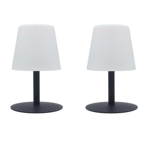 2er-Set Kabellose dimmbare LED-Tischlampe H25CM 2x STANDY MINI ROCK