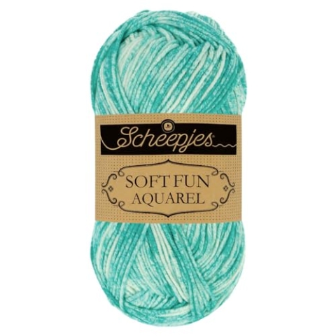 Scheepjes - Scheepjes 810 Meereslandschaft Softfun Wasserfall Garn - 1x50g