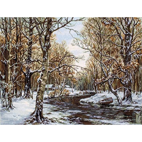 Luca-S B597 Kreuzstich Set, Mehrfarbig, 45x34cm