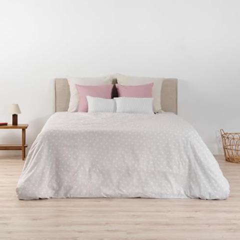 Belum | Bettbezug für Betten: 90 cm (155 x 220 cm) | Stoff: 100% Bio-Baumwolle, Fadenzahl 175, Öko-Tex-Zertifiziert, Modell: Auckland