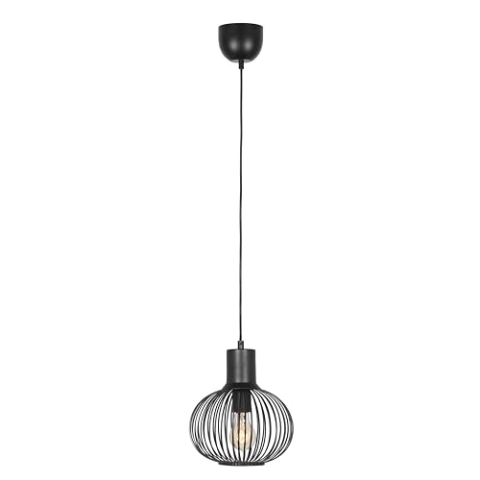 Trio Leuchten Pendelleuchte Gila 365700132, Metall Schwarz matt, exkl. 1x E27