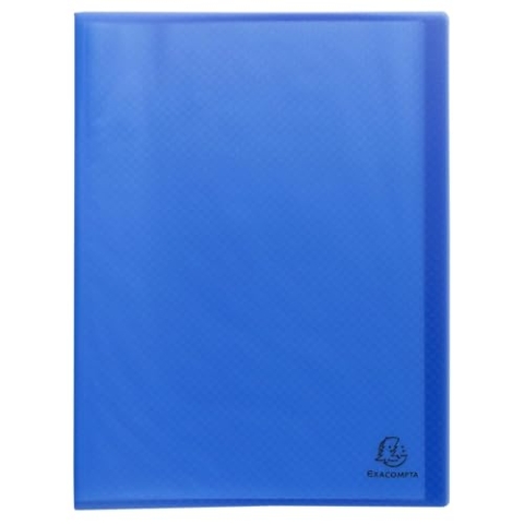 Exacompta - Ref. 78532E - Karton mit 15 recycelten Opak Sichtmappen - 30 genarbte Hüllen - 60 Seiten - für DIN A4 - Softcover aus PP 4/10, halbblickdicht - hellblau