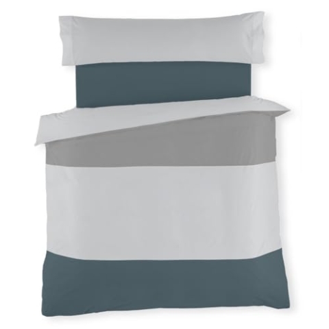 Alexandra House Living Bettbezug, Perlgrau, 180 x 220 cm