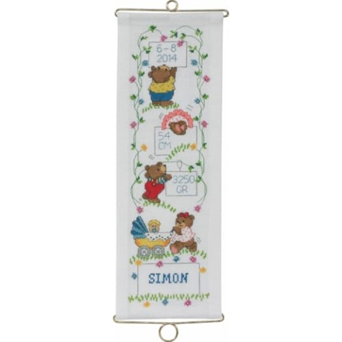 Permin Kreuzstich Stickpackung Simon Zählmuster