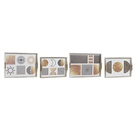 DKD Home Decor Tablett-Set, Standard