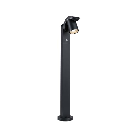 Paulmann 94831 LED Pollerleuchte Cuff Bewegungsmelder IP44 782mm 3000K 10W 700lm 230V 70° Anthrazit Aluminium Außenleuchte