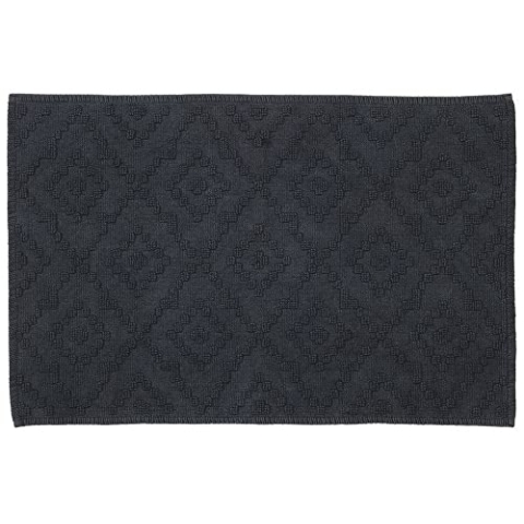 Sealskin Aztec Badteppich 60x90 cm Baumwolle Dunkelgrau