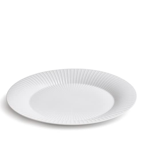 Kähler Ovale Servierplatte 34x27 cm Hammershøi legendäres Design Zeitlos, weiss