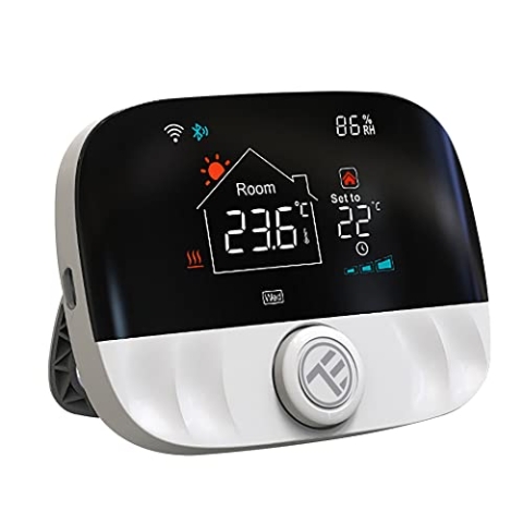 TELLUR SMART WiFi Thermostat, WLAN Raumthermostat Tuya, Internetsteuerung, Wochen/Tagesplan, Sprachsteuerung, Frostschutz, Thermostat Heizung Kompatibel Alexa, Google Home, Heizungsthermostat Kein HUB