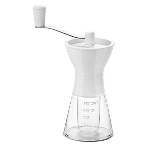 Tescoma Kaffemühle, Kunststoff, Weiß/Transparent, 11.5 x 9.5 x 19.5 cm