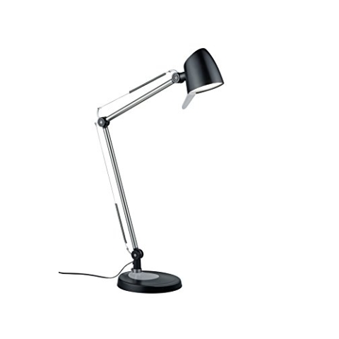 Trio Leuchten LED Tischleuchte Rado 527690132, Metall schwarz/grau/weiß, inkl. 5 Watt LED, 4-fach Touch Dimmer, 38 x 16.7 x 70 cm