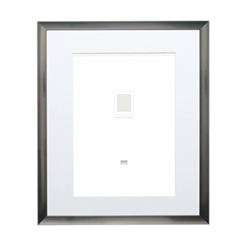 Deknudt Frames S021E7_20,0x30,0 Aluminiumrahmen in anthrazit mit Passepartout, Metall, grau, 30