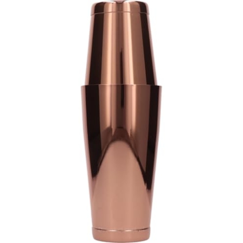 Barprofessional Boston Shaker mit Kupferprägung, klein