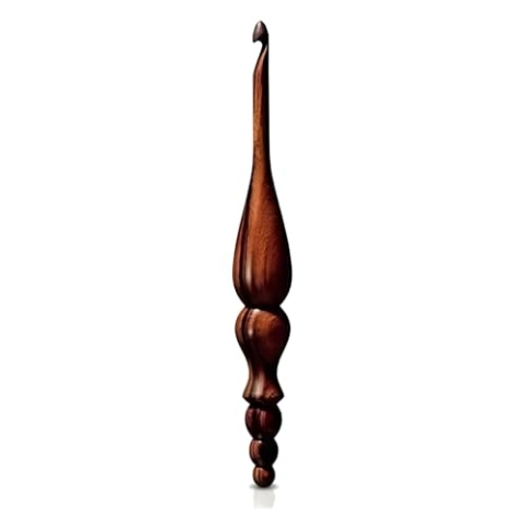 Furls FFCROTULI0600 TED-055E Häkelnadeln, Wood, Tulipwood, 6mm