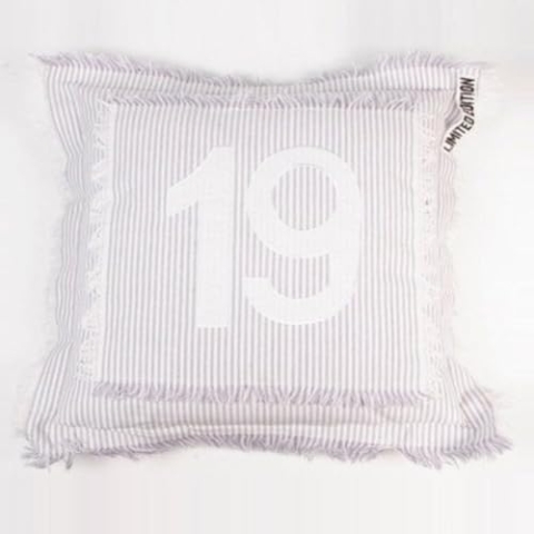 Mood collection Kissen mit Zahl 19, Bedruckt, 50 x 50 cm, Polyester, Lila, Einheitsgröße