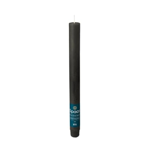 Spaas 12x Rustikale Tafelkerze 8St. - schwarz