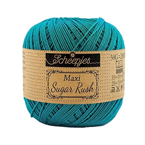 Scheepjes - Scheepjes Maxi Sugar Rush 401 Dunkel Blaugrün Garn - 1x50g