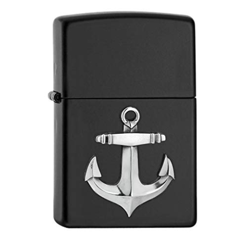 Zippo 2006519 PL 28378 Anker Mini Emblem Feuerzeug, Messing, Design, 5,83,81,2