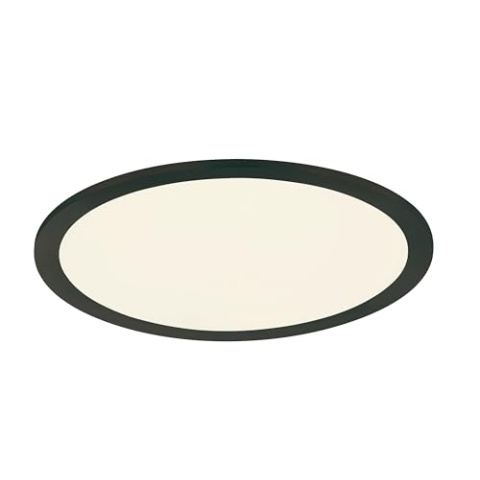 Trio Leuchten LED Deckenleuchte Phoenix 674093032, Metall Schwarz matt, Acryl Weiß, inkl. 15 Watt LED