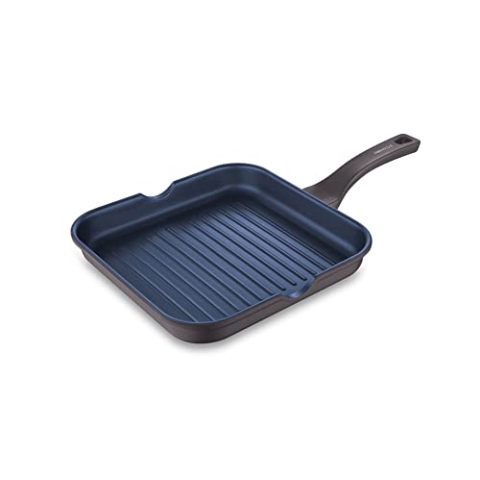 3 Claveles Starten Grill, 28 x 28 x 4,5 cm, Aluminiumguss, Dark Collection 3C