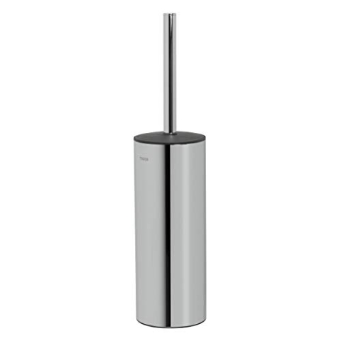 Tiger Dock Toilettenbürste freistehend, WC-Bürste aus verchromtem Edelstahl, hygienisch dank herausnehmbaren Einsatz und Deckel, B x H x T: 8,9 x 38,3 x 8,9 cm