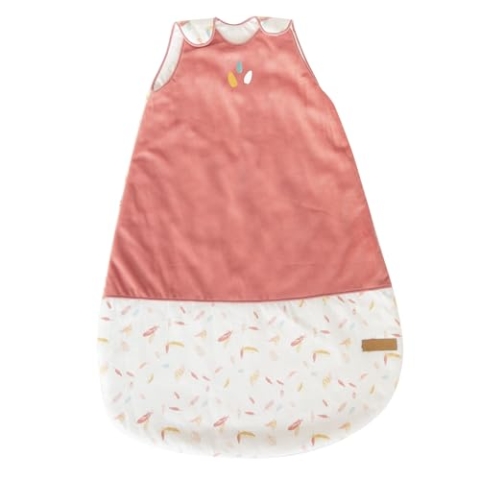 Domiva 2200762 Schlafsack, 0-6 Monate, 70 cm, einfarbig, Bedruckt, Happy Ecru, Terracotta