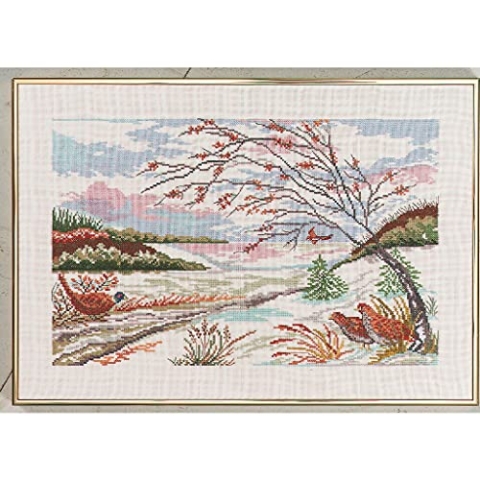 Eva Rosenstand Kreuzstich Set Winterlandschaft Zählmuster